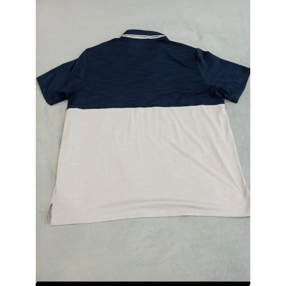 Mens Adidas Short Sleeve Golf Polo 2XL Blue White